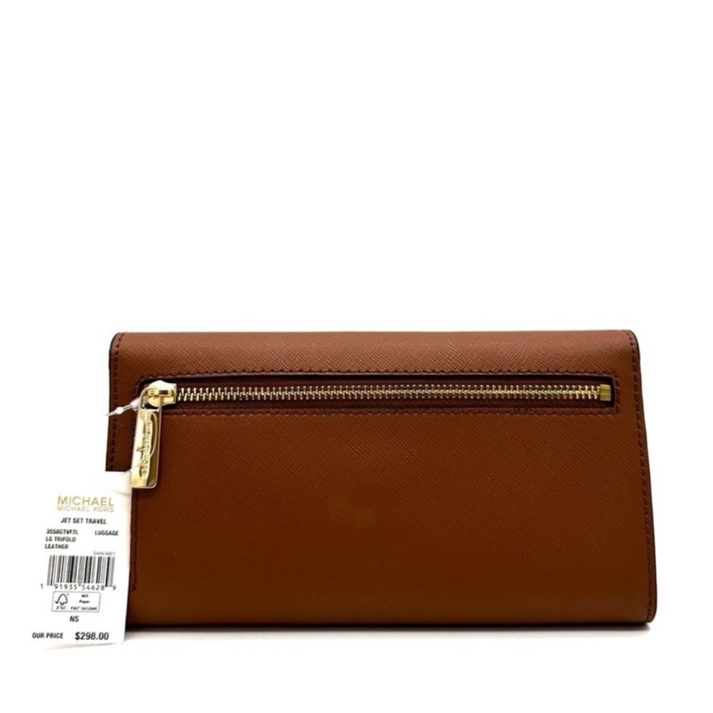 Michael Kors Large trifold Wallet Luggage - Picture 5 of 8